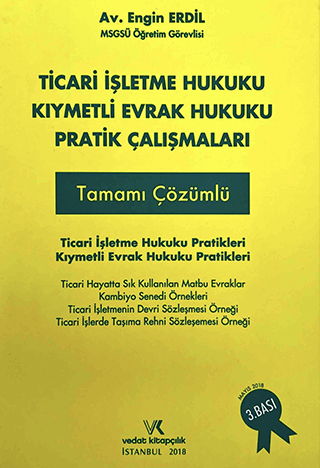 Ticari letme Hukuku Kymetli Evrak Hukuku Pratik almalar